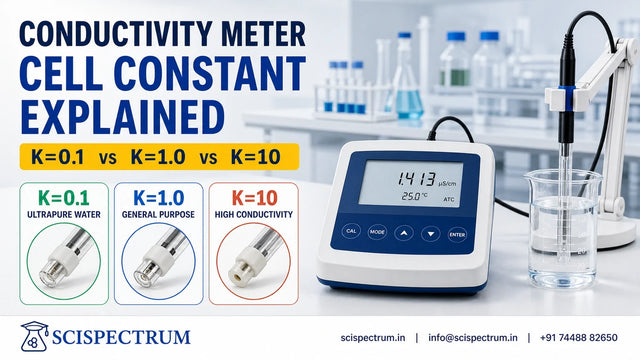 Conductivity Meter Cell Constant Explained: K=0.1 vs K=1.0 vs K=10