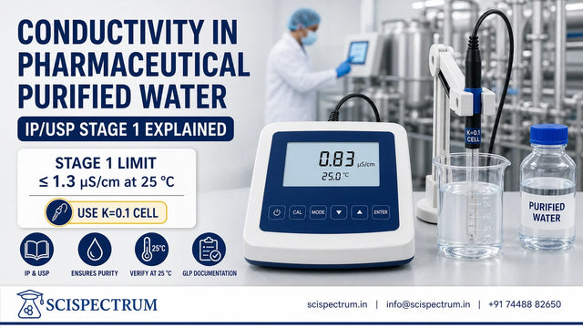 Conductivity in Pharmaceutical Purified Water: IP/USP Stage 1 Explained