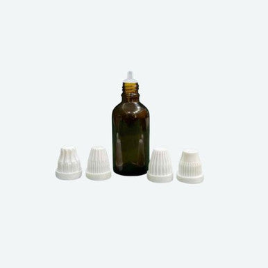 Amber Bottle With Temple Dropper Cap pack of 100