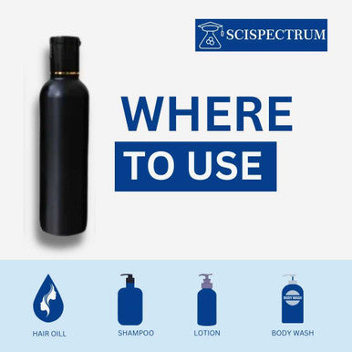 Black colour HDPE hair oil bottle 100 ml Pack of 100