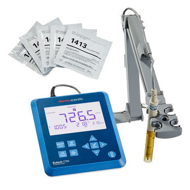 Conductivity Bench Meter.Conductivity 0.00 µS/cm to 500.0 mS/cm, Salinity 0.00 to 80.0 ppt TDS 0.00 ppm to 500.0 ppt. Temperature -5.0 to 105.0 °C Model 1720 ORDER CODE EBEC172001