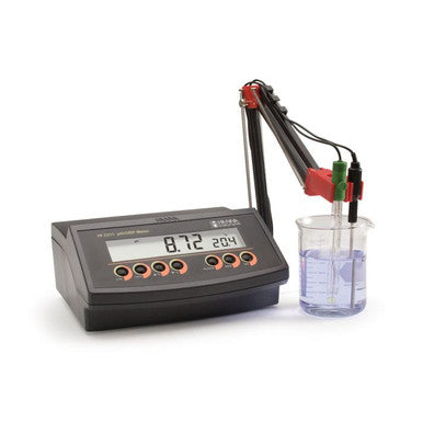 HANNA HI2211-02 Bench Top pH & mV Meter Range - pH -2.00 to 16.00 pH Range - mV ±399.9 mV; ±2000 mV