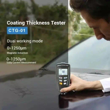 Metravi CTG-01 Coating thickness gauge with inbuilt sensors for ferrous and non ferrous metals with data output & software