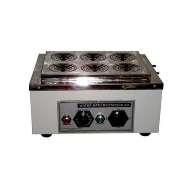 Rectangular Water Bath 6 Holes SS