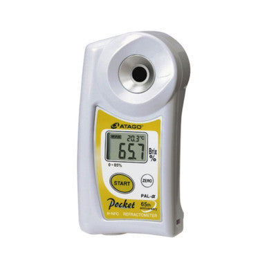 ATAGO PAL-Alpha Digital Pocket Refractometer 0.0-85.0% Brix with ATC, IP65 Water Resistant