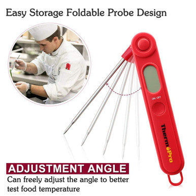 ThermoPro TP03B Digital Instant Read Meat Thermometer Food Candy Cooking Kitchen and Backlight for Oil Deep Fry Smoker Grill BBQ