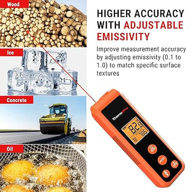 ThermoPro TP450 Dual Laser Infrared Thermometer for Cooking