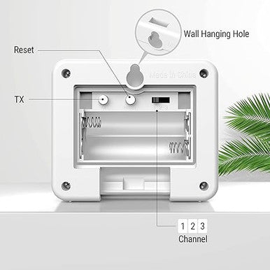 ThermoPro TX-7B Additional Outdoor Sensor Transmitter, Only for TP260B/TP280B Indoor Outdoor Thermometer Temperature and Humidity Monitor