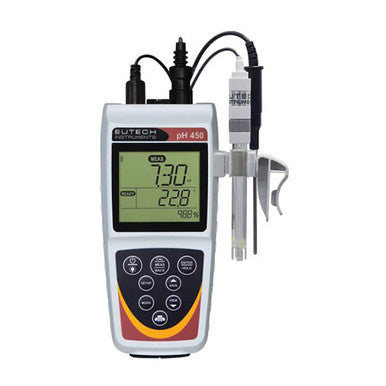 pH WP 450 02K Parameter pH, Ion, mv 500 Memory Power main/Battery RS 232 Output