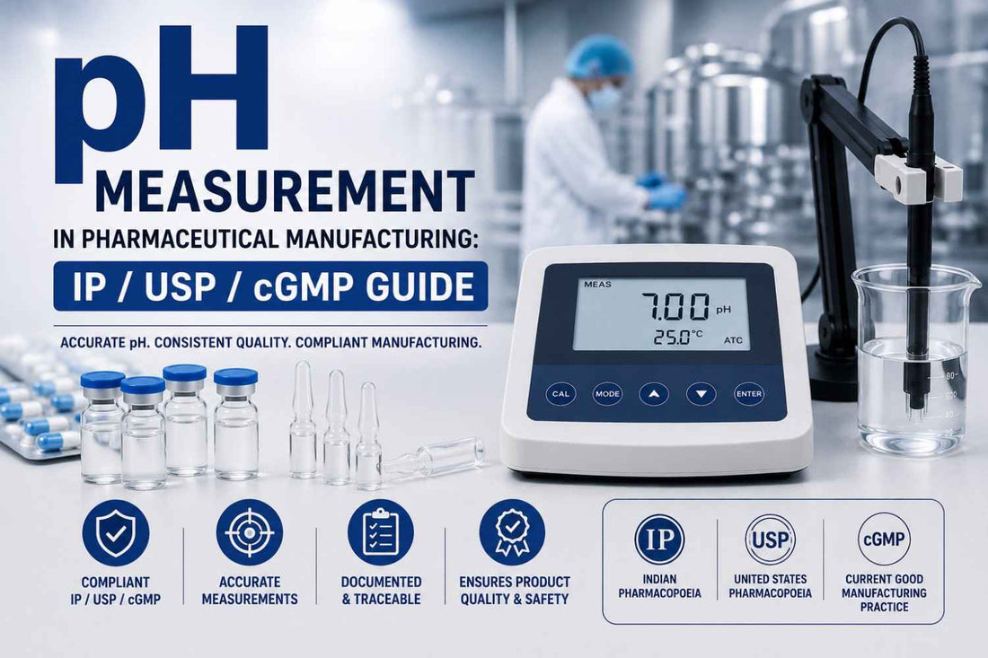 pH Measurement in Pharmaceutical Manufacturing: IP/USP/cGMP Guide