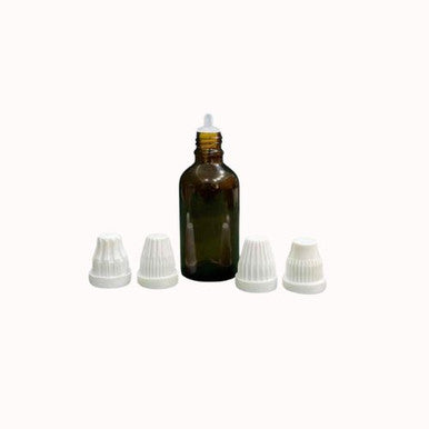 Amber Bottle With Temple Dropper Cap 50 ml