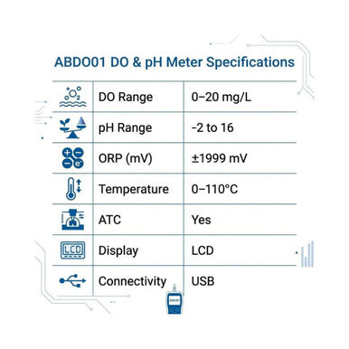 Bench Top DO And PH Meter ABDO01