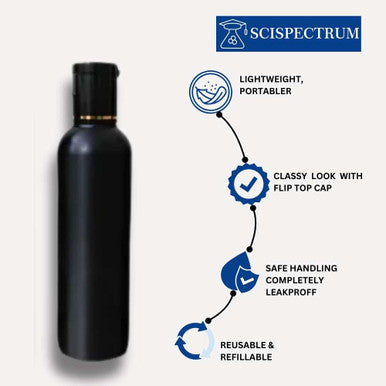 Black colour HDPE hair oil bottle 100 ml Pack of 100