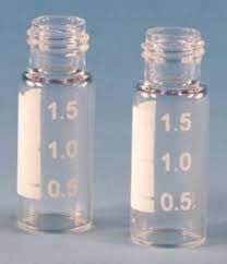Clear glass screw vials, with patch (Type 1 Glass) (1.5ml / 2ml) 100 per pack