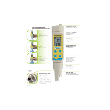 Eutech PCSTestr 35 Multi-Parameter Tester | pH, Conductivity, TDS, Salinity, Temp