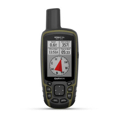 Garmin GPSMAP 65s Handheld GPS – Multi-Band Accuracy, ABC Sensors, Topo Maps
