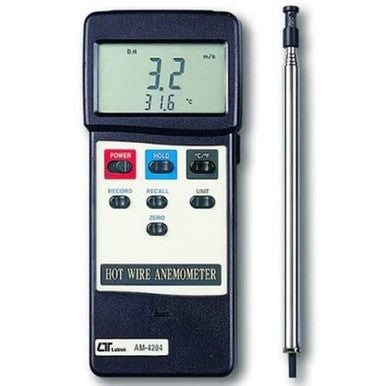 Lutron Hot Wire Anemometer AM-4204 with RS232 Interface