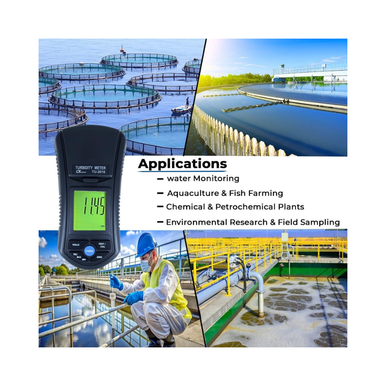 Lutron TU-2016 Digital Turbidity Meter | ISO 7027 Compliant, Wide Range 1000 NTU