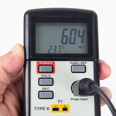 Lutron HT-306S 4-in-1 Humidity Meter | %RH, Type K Thermometer, Dew Point & Wet Bulb