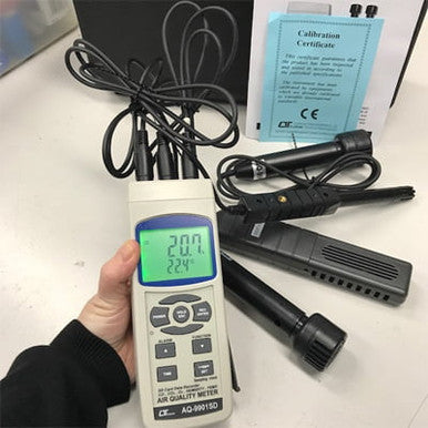 Lutron AQ-9901SD 6-in-1 Air Quality Meter with SD Card Data Logger