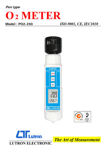 Lutron PO2-250 Portable Oxygen Meter with Alarm