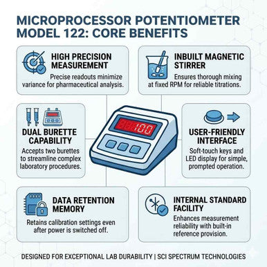EI-DVI Microprocessor Potentiometer Model 122 | Dual Burette Digital Titration Analyzer