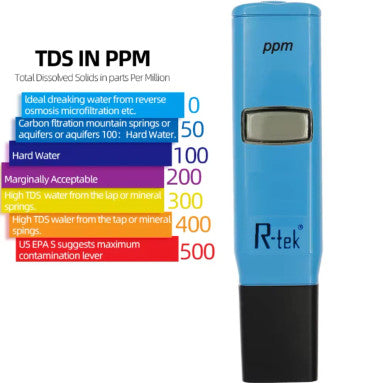 RTEK Digital TDS Meter RK-98301 | High Accuracy Water Quality Tester 0-1999ppm