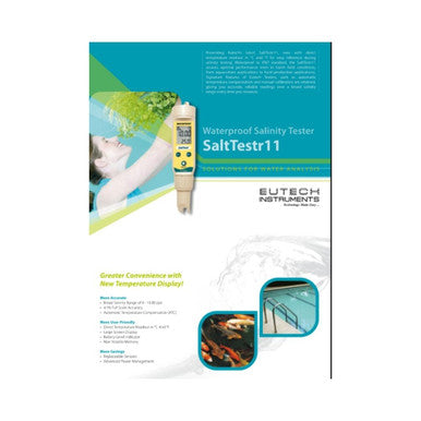 Eutech SaltTestr 11 Waterproof Salinity Tester (0-10.00 ppt) with ATC