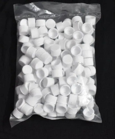 SCISPECTRUM Transparent 0.5 Dram Glass Vials for Homeopathic White Screw Cap Dropper