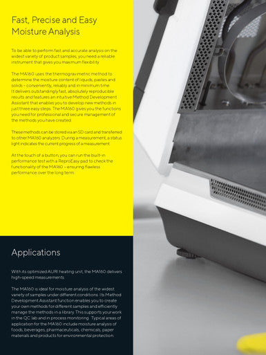Sartorius MA160 Moisture Analyzer
