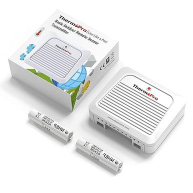 ThermoPro TX-7B Additional Outdoor Sensor Transmitter, Only for TP260B/TP280B Indoor Outdoor Thermometer Temperature and Humidity Monitor