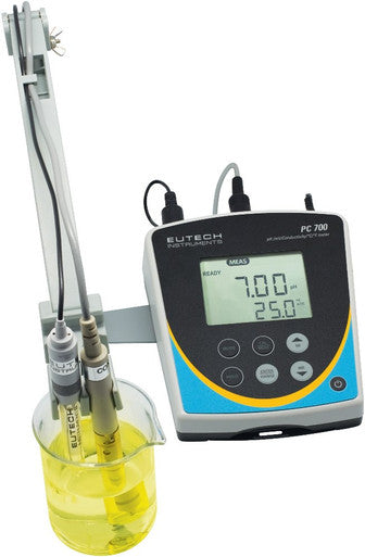 ECPC70043S Parameters PH/Mv/Cond/ TDS with Cond. Cell/pH Glass Electrode and stand. Dual Display.