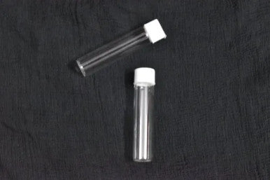 SCISPECTRUM 1 dram Transparent Glass Vials 1 dram Outer Diameter 13 mm Homeopathic White Screw Cap Dropper