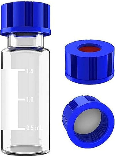 HPLC Vials Clear Glass with Screw Neck 2mL (Pack of 100)